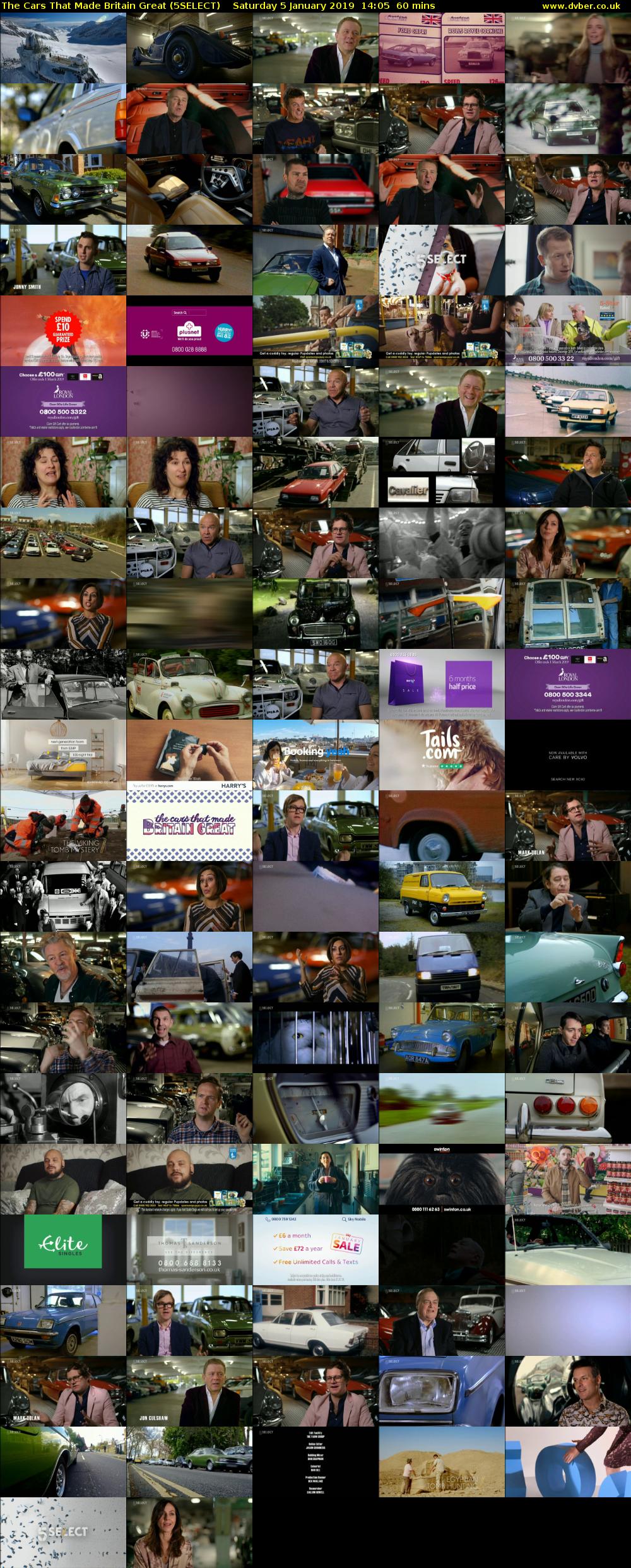 The Cars That Made Britain Great (5SELECT) Saturday 5 January 2019 14:05 - 15:05