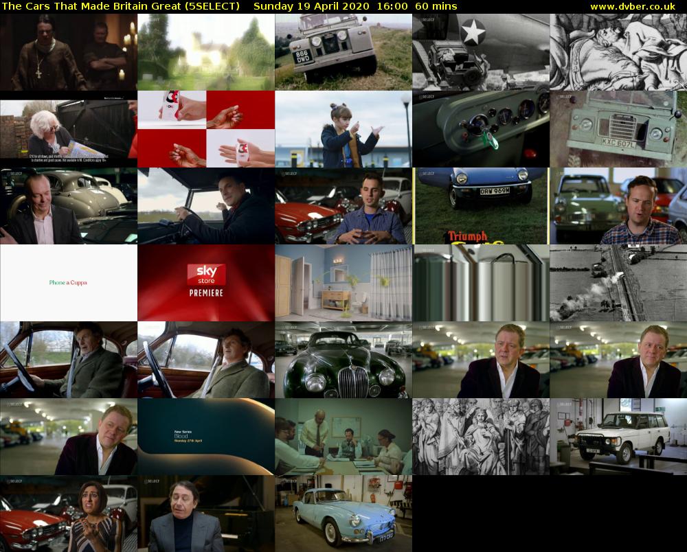 The Cars That Made Britain Great (5SELECT) Sunday 19 April 2020 16:00 - 17:00