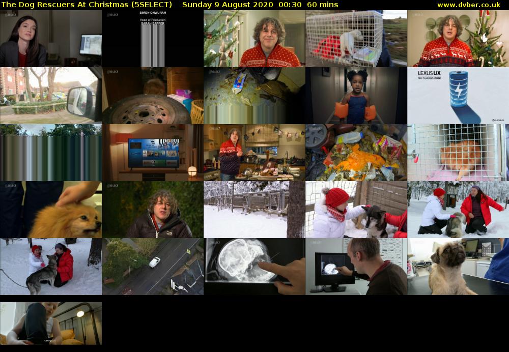 The Dog Rescuers At Christmas (5SELECT) Sunday 9 August 2020 00:30 - 01:30