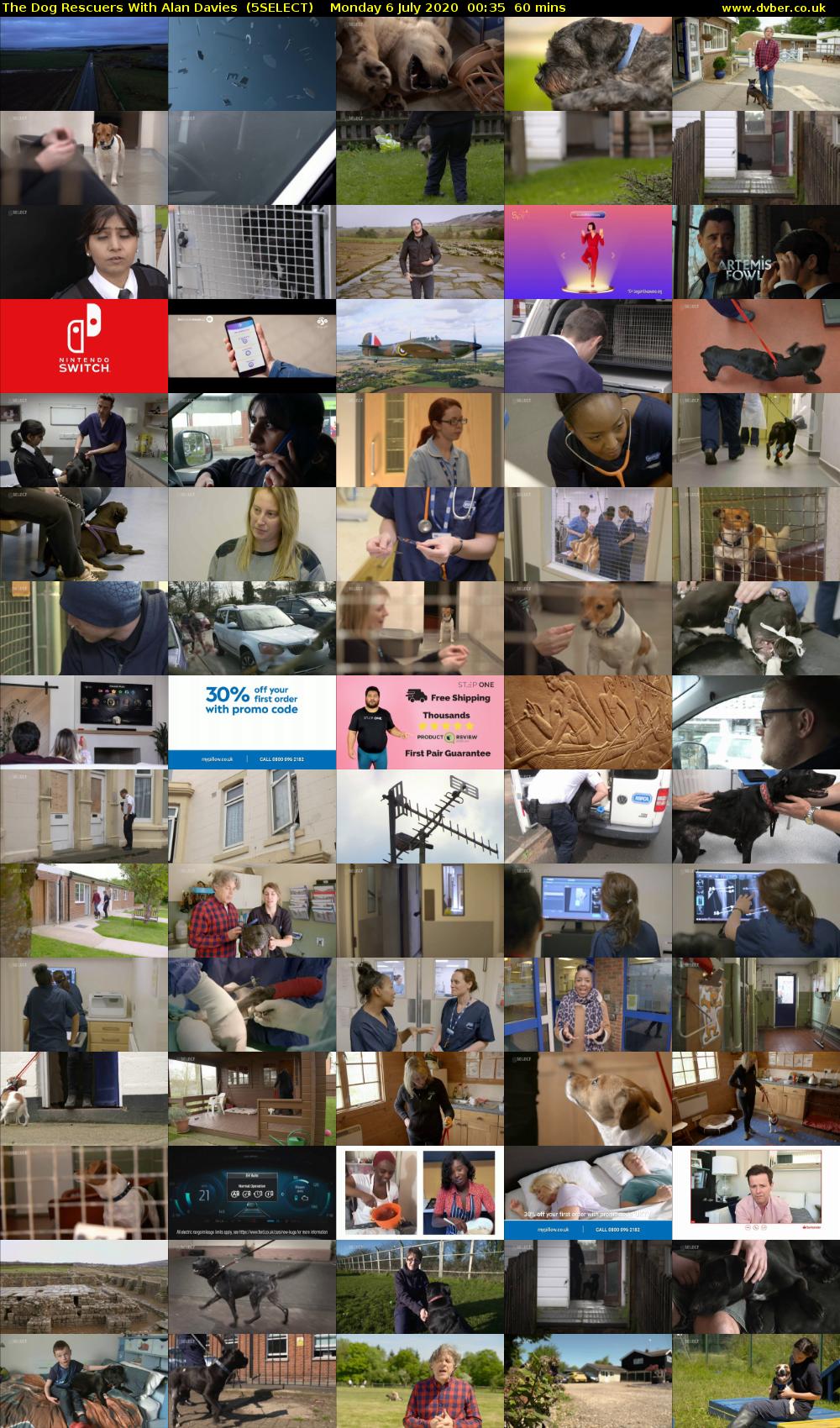 The Dog Rescuers With Alan Davies  (5SELECT) Monday 6 July 2020 00:35 - 01:35