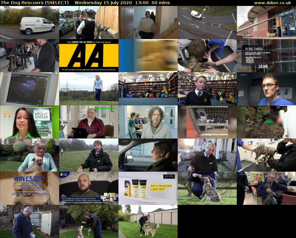 The Dog Rescuers (5SELECT) Wednesday 15 July 2020 13:00 - 14:00
