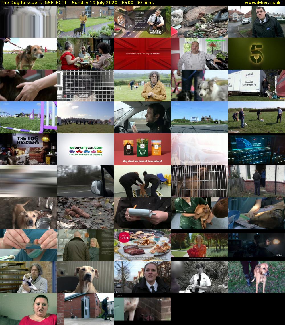 The Dog Rescuers (5SELECT) Sunday 19 July 2020 00:00 - 01:00