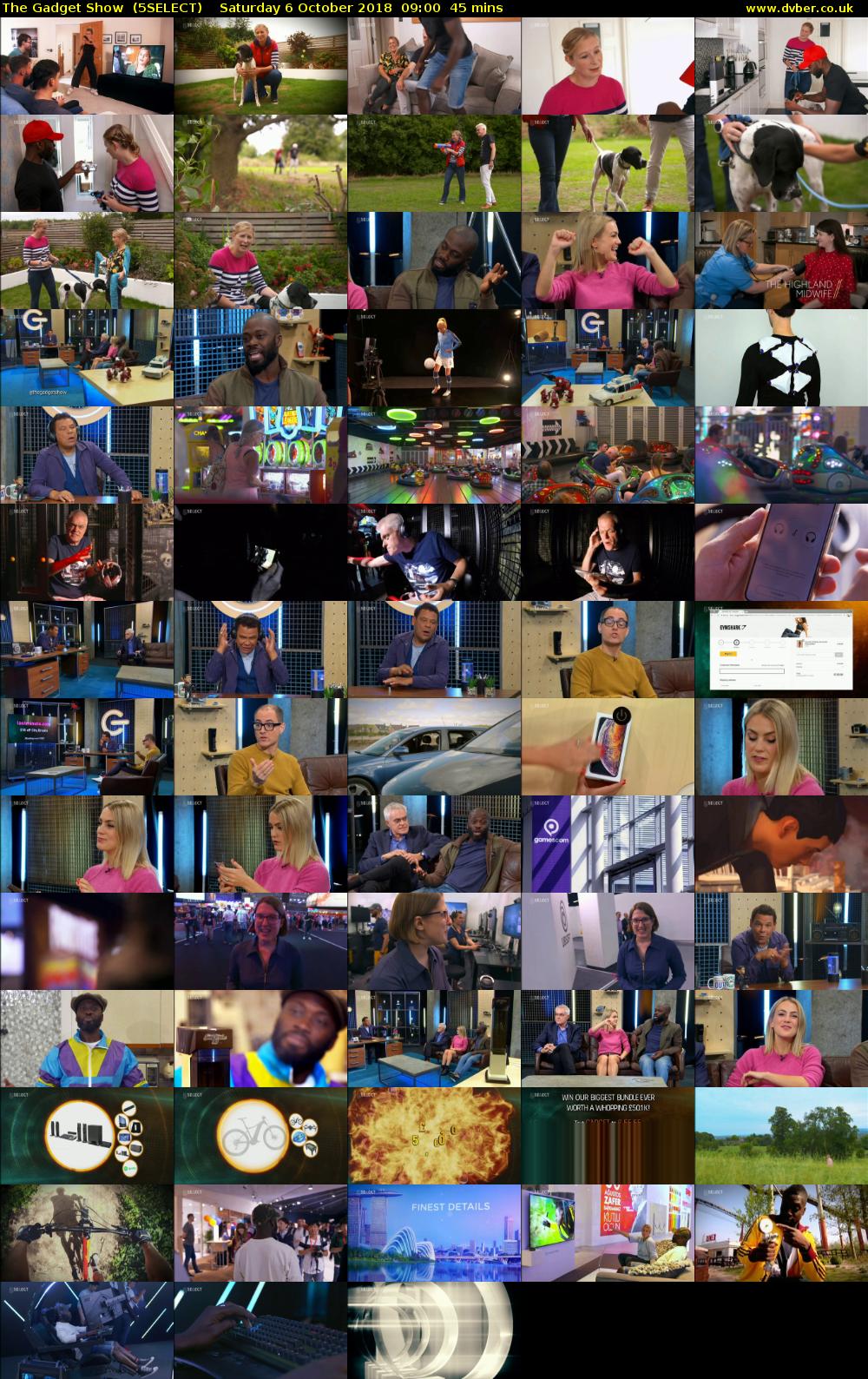 The Gadget Show  (5SELECT) Saturday 6 October 2018 09:00 - 09:45