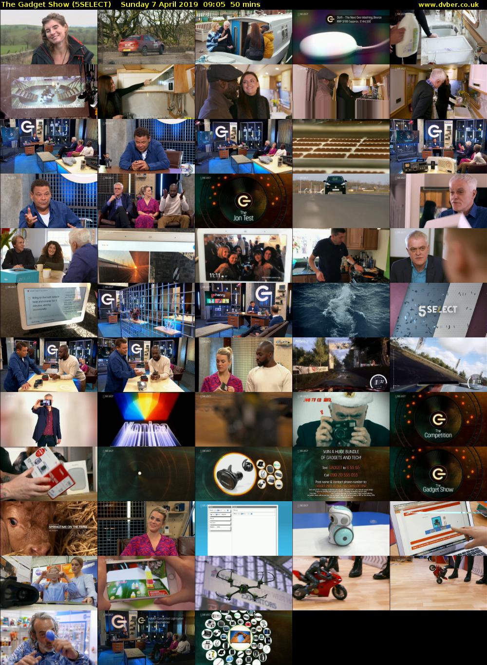 The Gadget Show (5SELECT) Sunday 7 April 2019 09:05 - 09:55