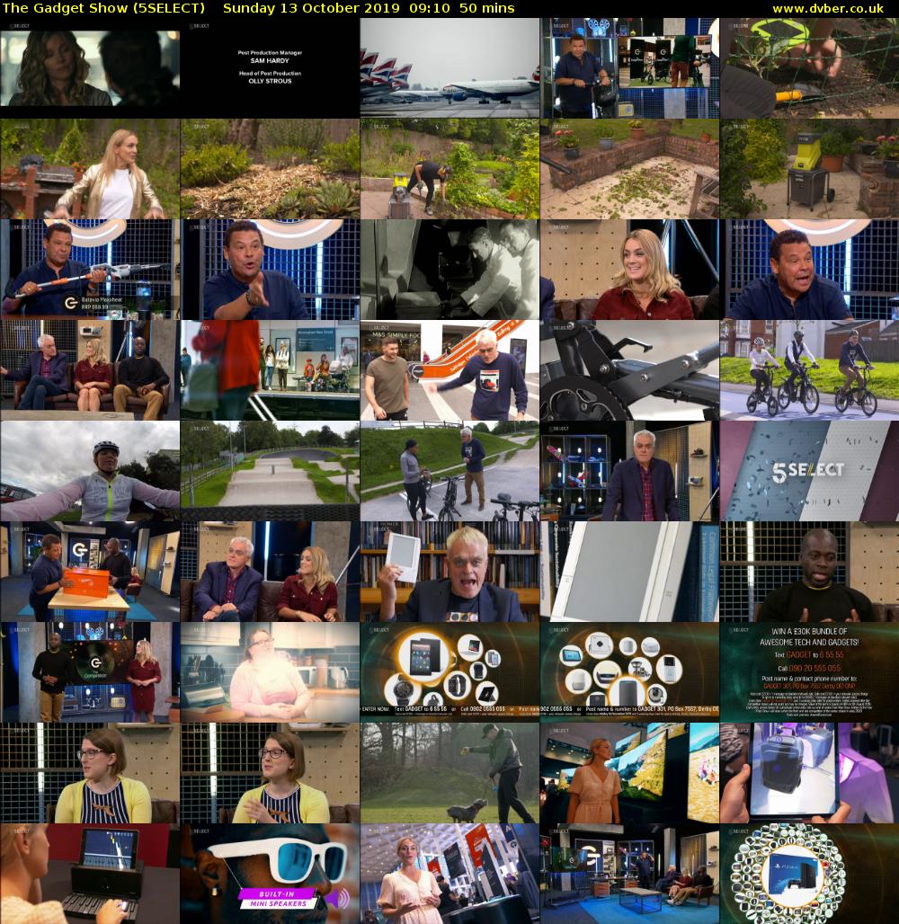 The Gadget Show (5SELECT) Sunday 13 October 2019 09:10 - 10:00