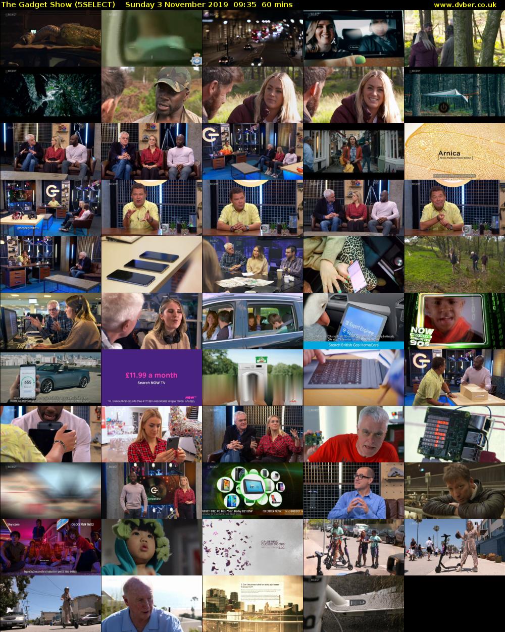 The Gadget Show (5SELECT) Sunday 3 November 2019 09:35 - 10:35