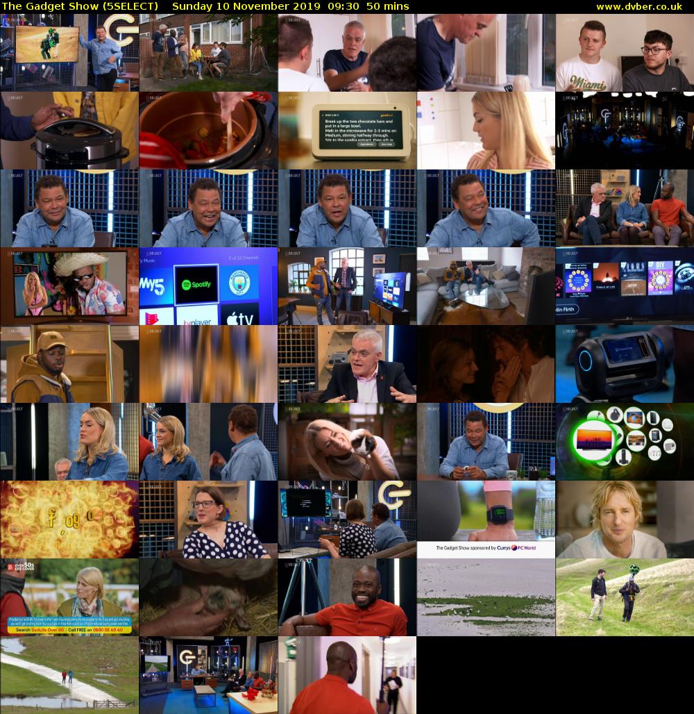 The Gadget Show (5SELECT) Sunday 10 November 2019 09:30 - 10:20