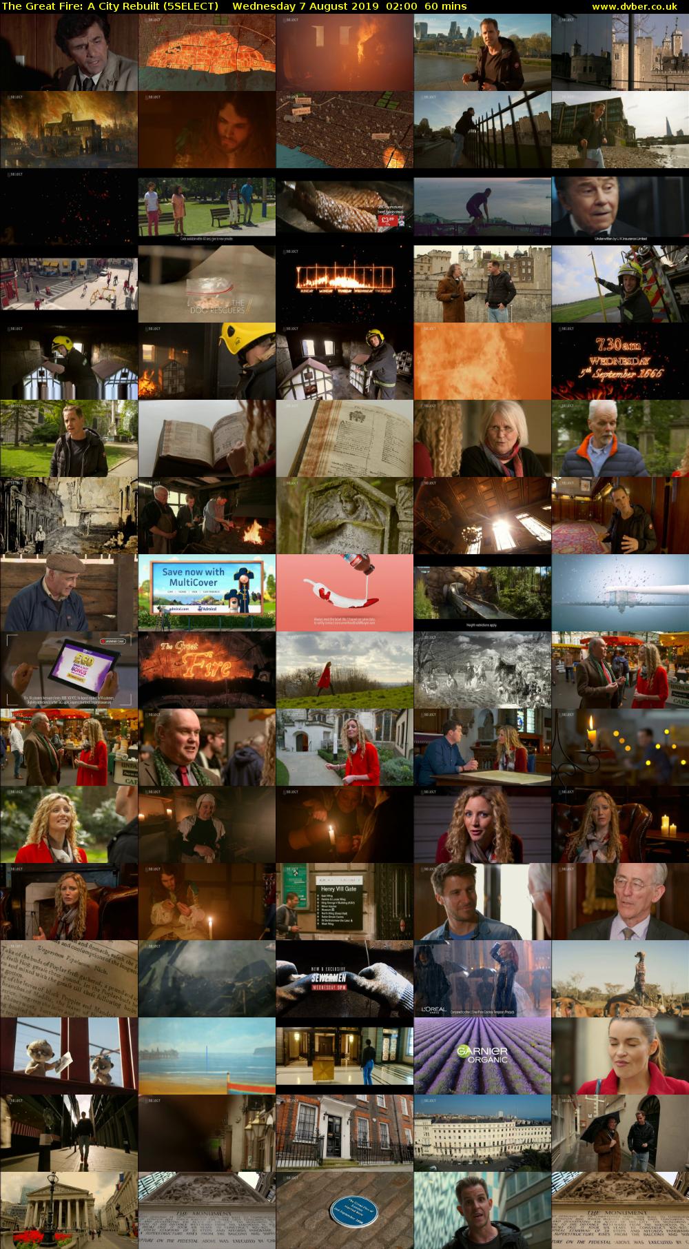 The Great Fire: A City Rebuilt (5SELECT) Wednesday 7 August 2019 02:00 - 03:00
