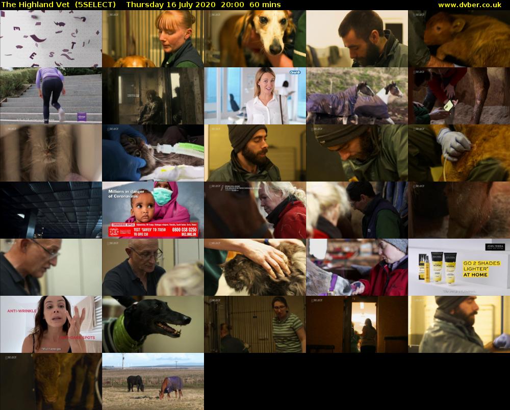The Highland Vet  (5SELECT) Thursday 16 July 2020 20:00 - 21:00