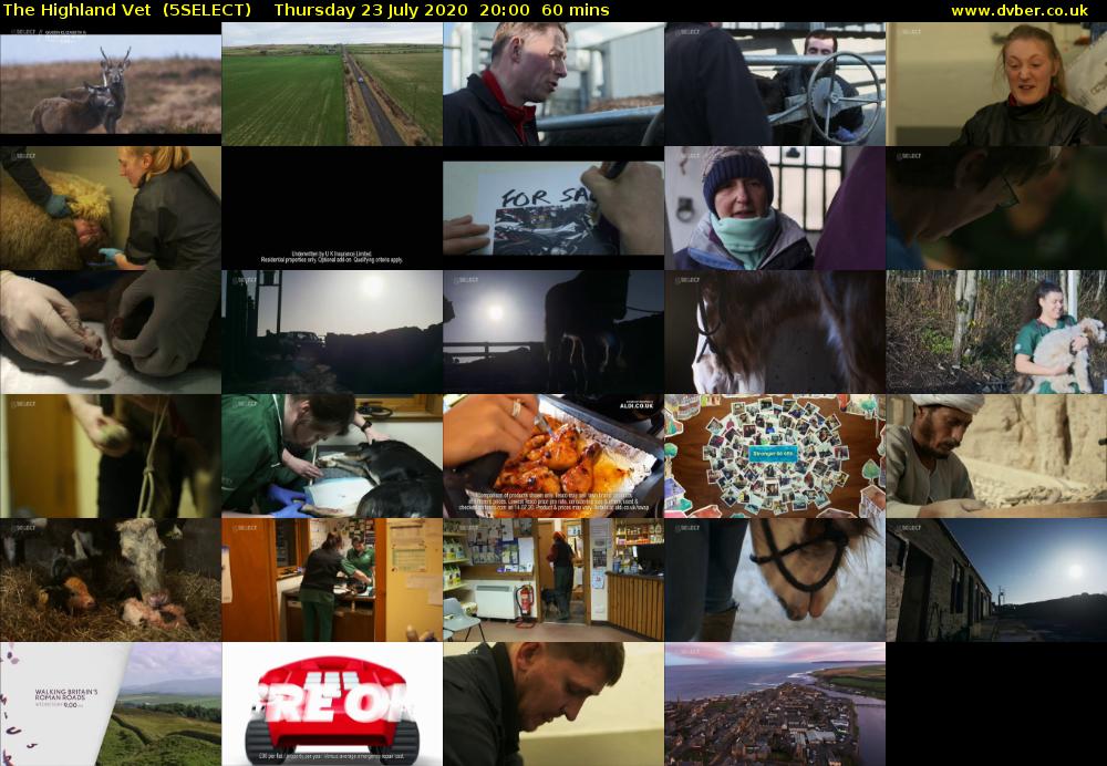 The Highland Vet  (5SELECT) Thursday 23 July 2020 20:00 - 21:00