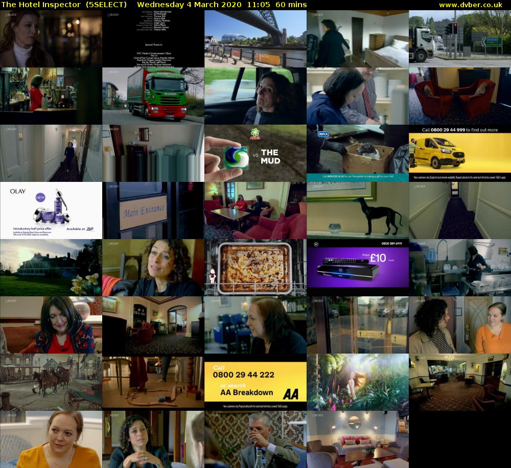 The Hotel Inspector  (5SELECT) Wednesday 4 March 2020 11:05 - 12:05