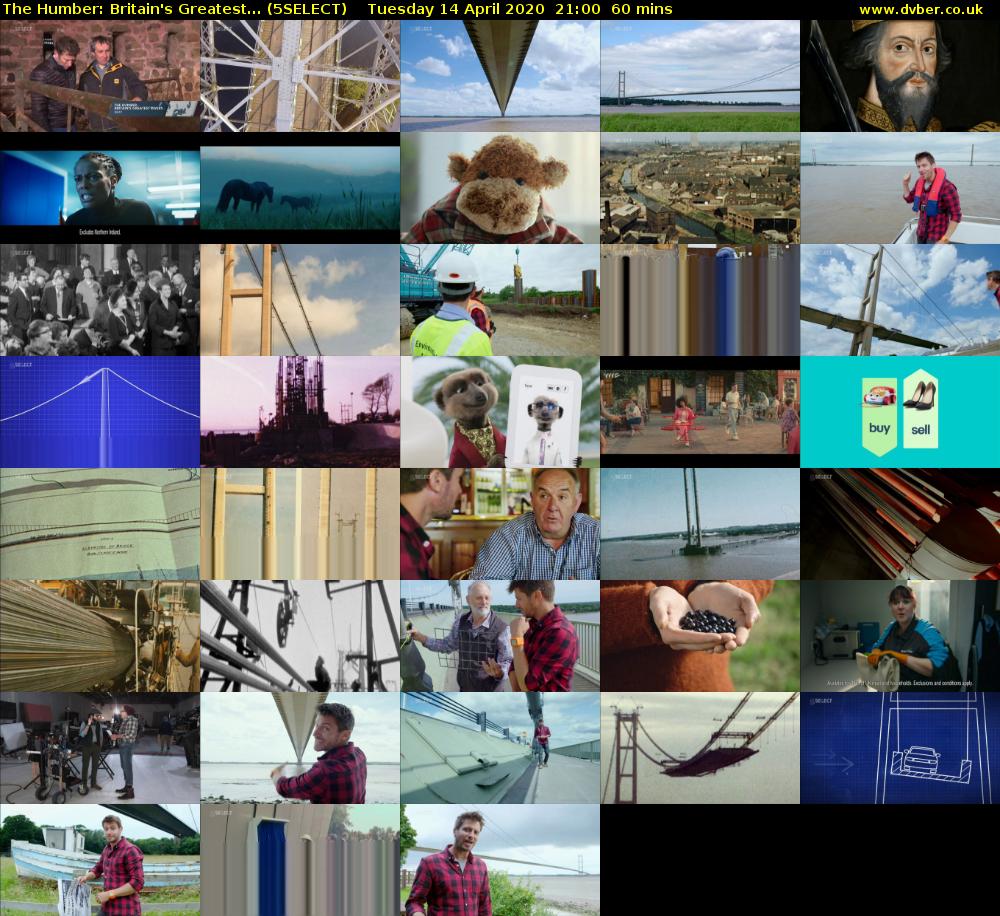 The Humber: Britain's Greatest... (5SELECT) Tuesday 14 April 2020 21:00 - 22:00