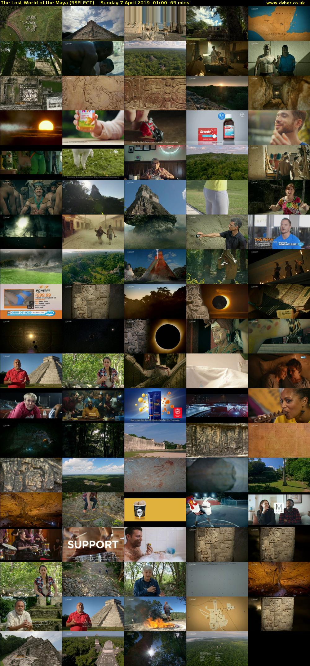 The Lost World of the Maya (5SELECT) Sunday 7 April 2019 01:00 - 02:05