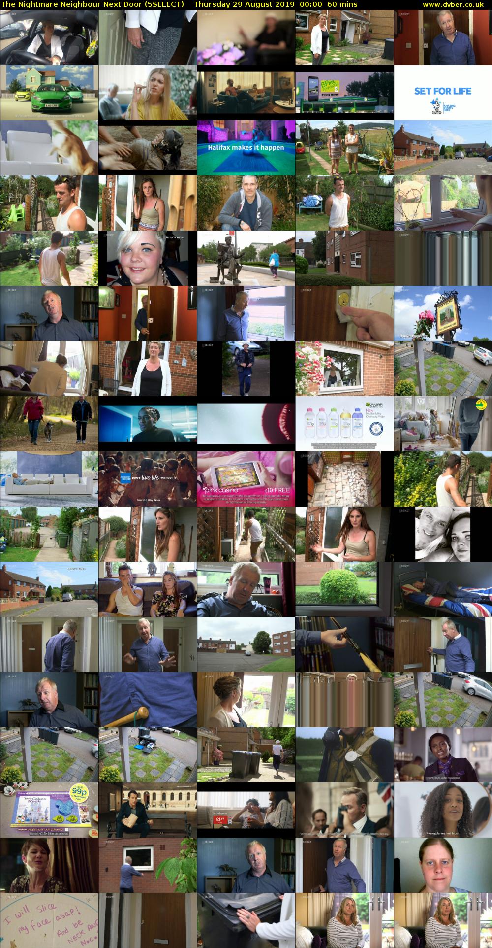 The Nightmare Neighbour Next Door (5SELECT) Thursday 29 August 2019 00:00 - 01:00