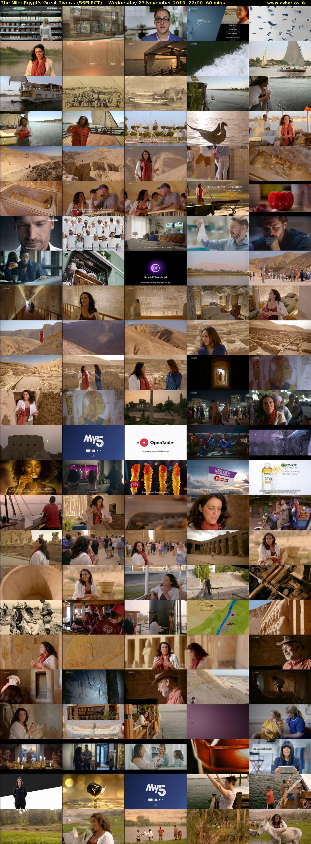 The Nile: Egypt's Great River... (5SELECT) Wednesday 27 November 2019 22:00 - 23:00
