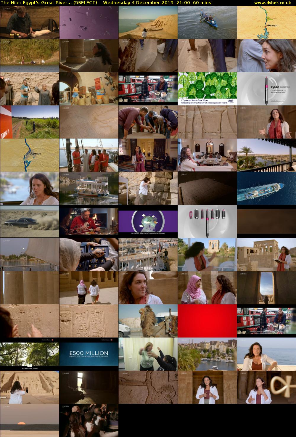 The Nile: Egypt's Great River... (5SELECT) Wednesday 4 December 2019 21:00 - 22:00
