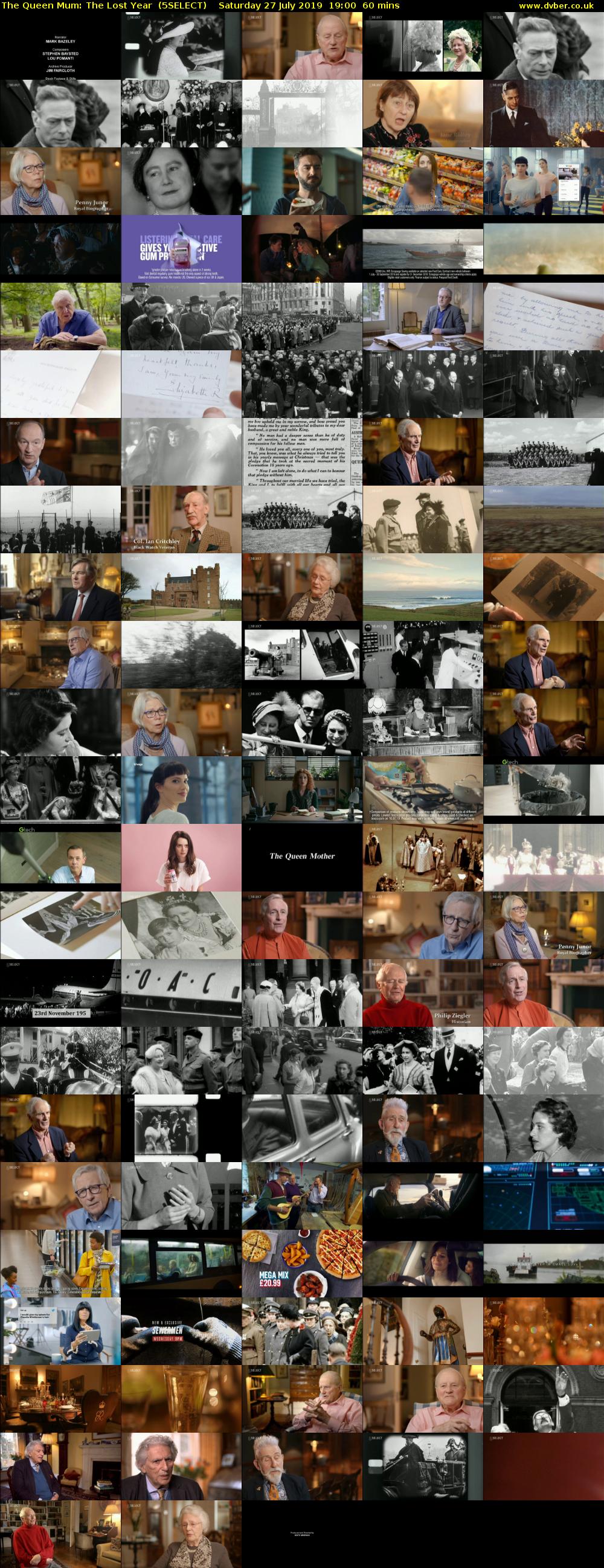 The Queen Mum: The Lost Year  (5SELECT) Saturday 27 July 2019 19:00 - 20:00