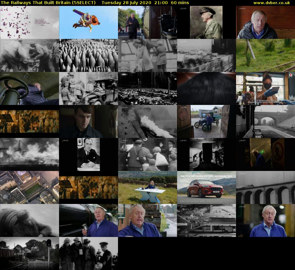 The Railways That Built Britain (5SELECT) Tuesday 28 July 2020 21:00 - 22:00