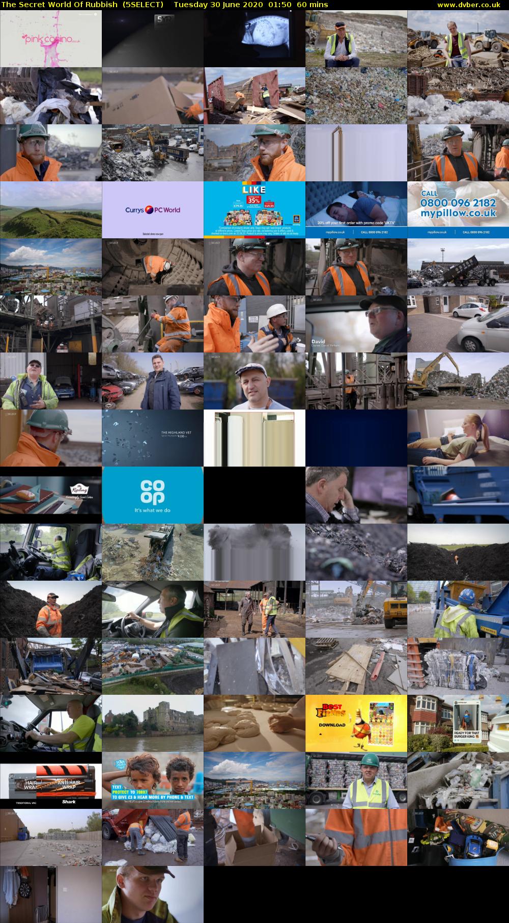 The Secret World Of Rubbish  (5SELECT) Tuesday 30 June 2020 01:50 - 02:50
