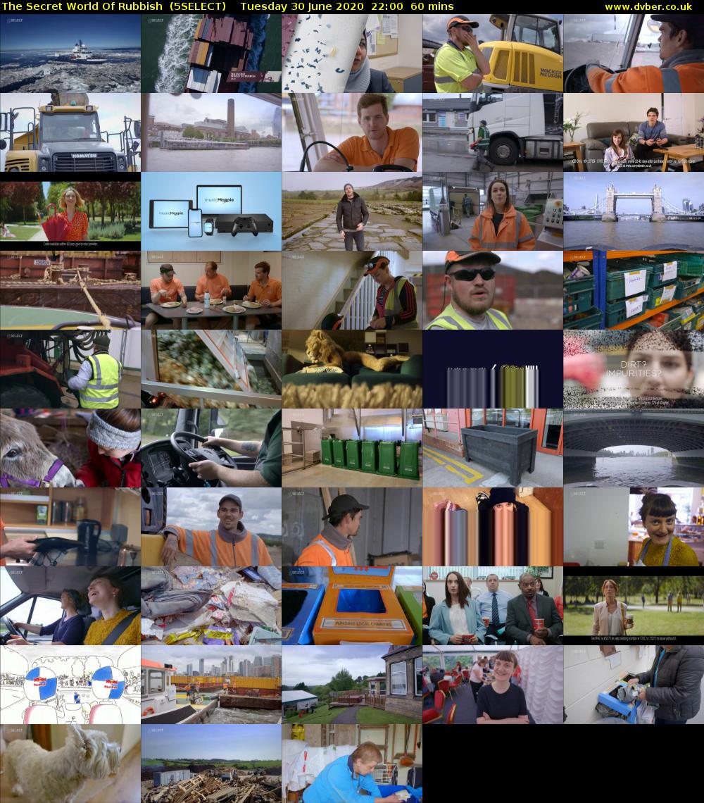 The Secret World Of Rubbish  (5SELECT) Tuesday 30 June 2020 22:00 - 23:00