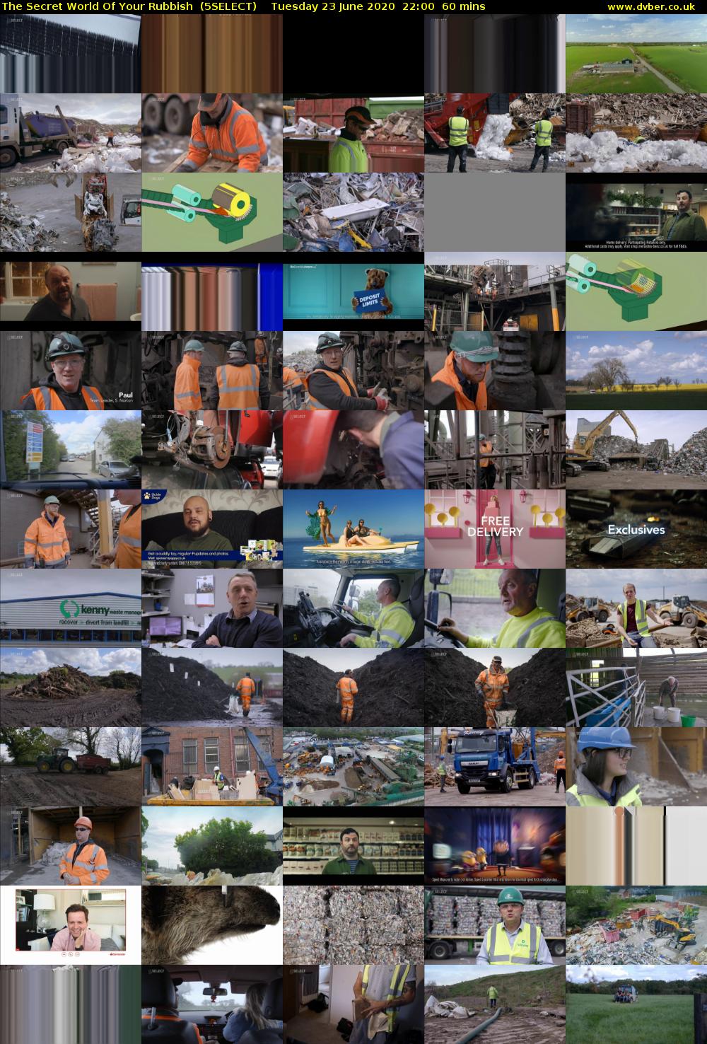 The Secret World Of Your Rubbish  (5SELECT) Tuesday 23 June 2020 22:00 - 23:00