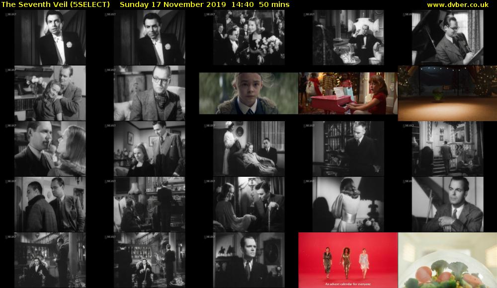 The Seventh Veil (5SELECT) Sunday 17 November 2019 14:40 - 15:30