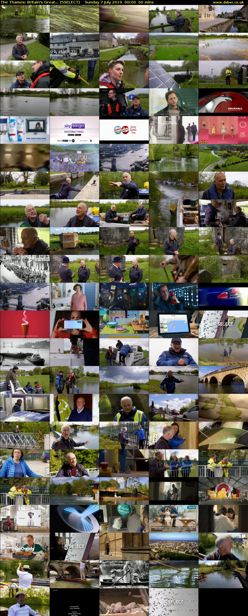 The Thames: Britain's Great... (5SELECT) Sunday 7 July 2019 00:00 - 01:00