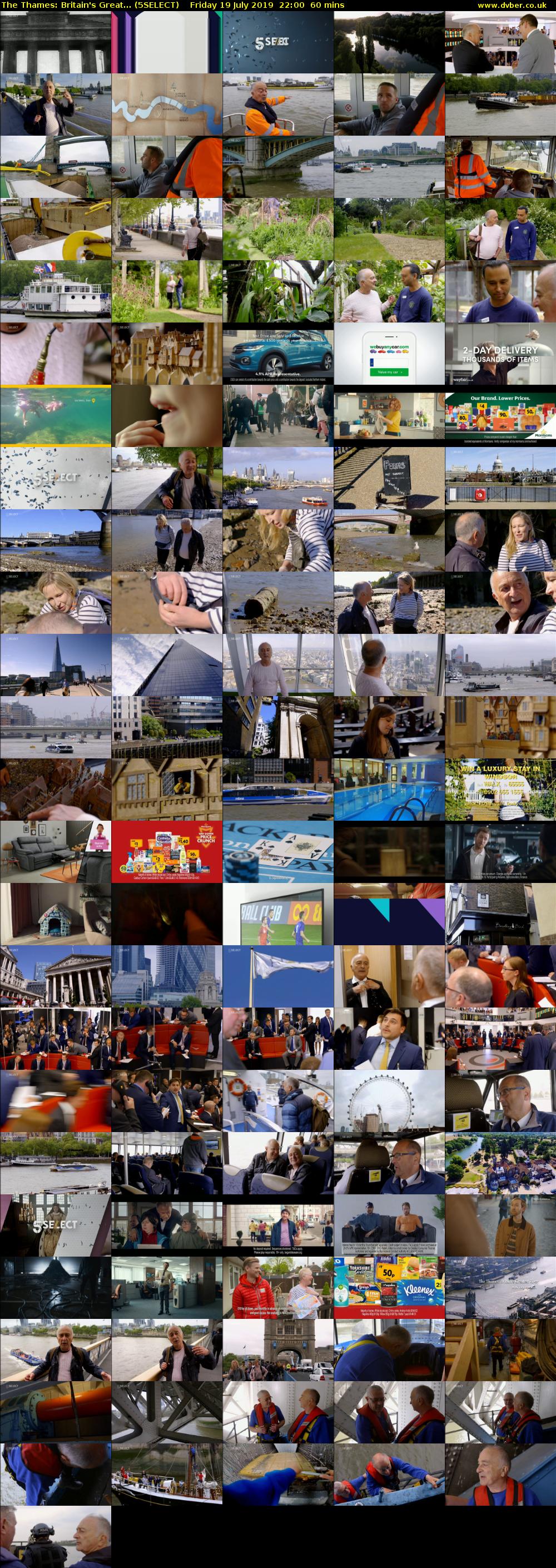 The Thames: Britain's Great... (5SELECT) Friday 19 July 2019 22:00 - 23:00