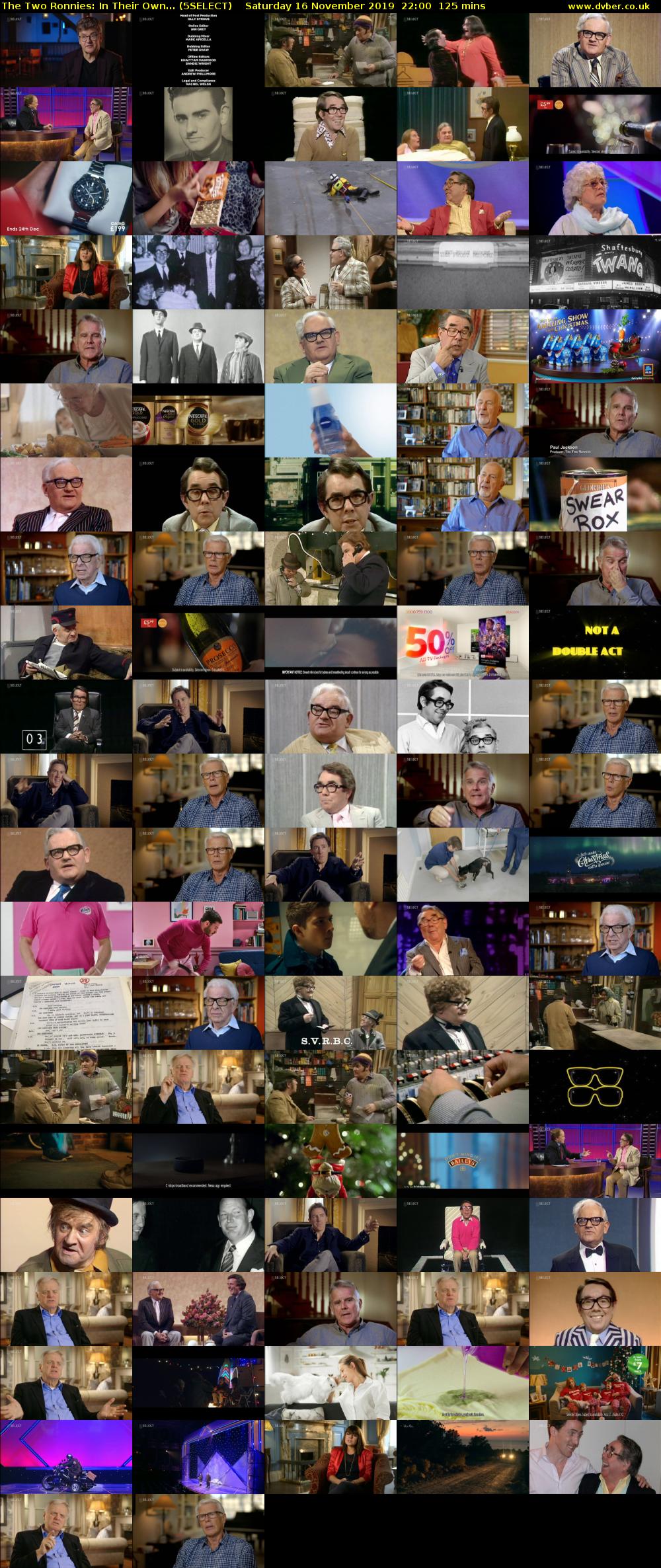 The Two Ronnies: In Their Own... (5SELECT) Saturday 16 November 2019 22:00 - 00:05