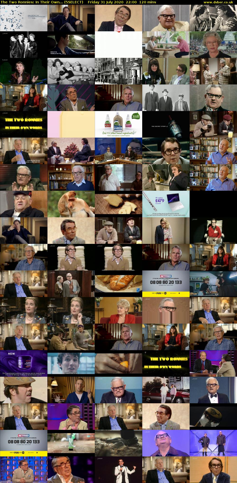 The Two Ronnies: In Their Own... (5SELECT) Friday 31 July 2020 22:00 - 00:00