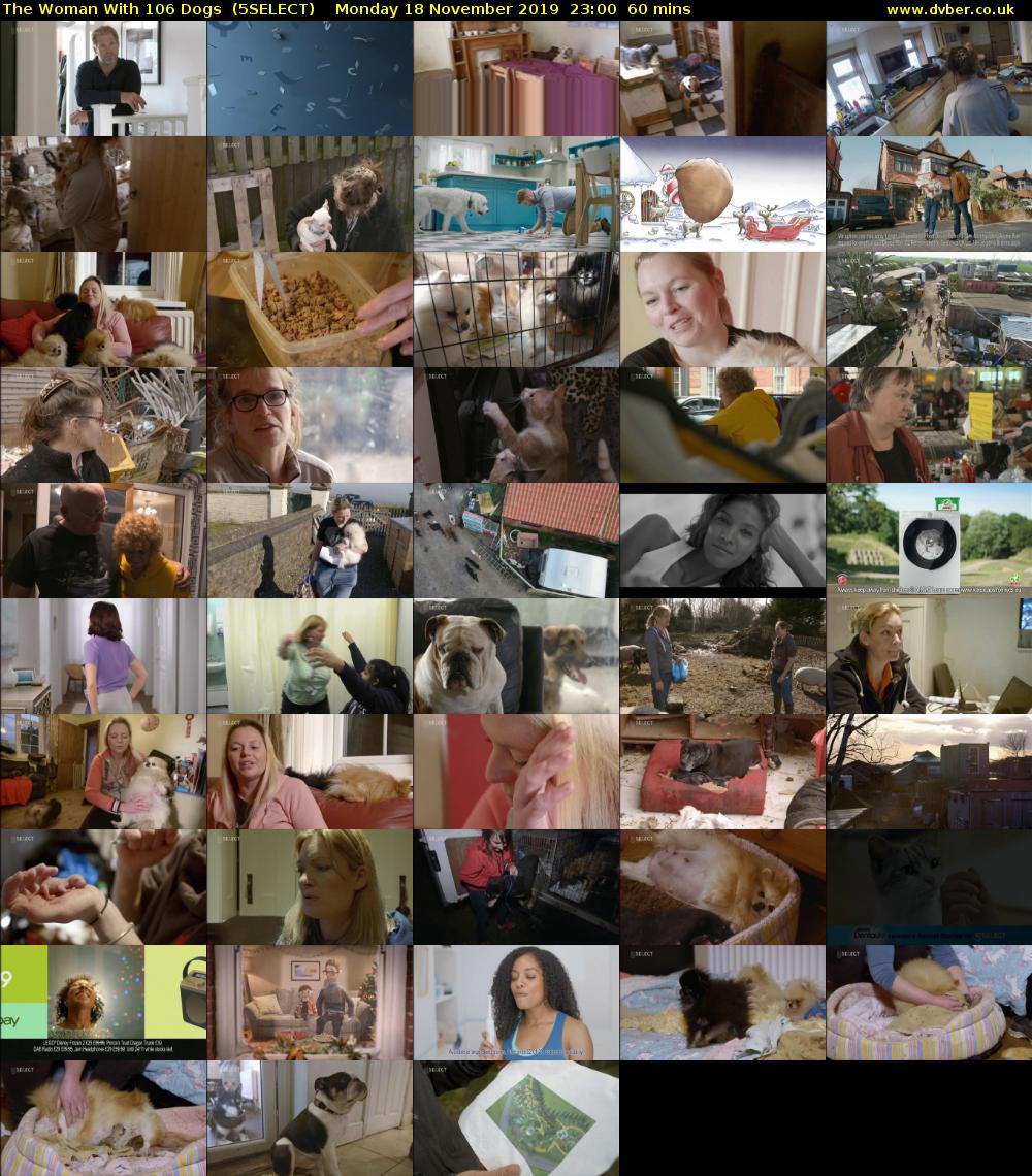 The Woman With 106 Dogs  (5SELECT) Monday 18 November 2019 23:00 - 00:00