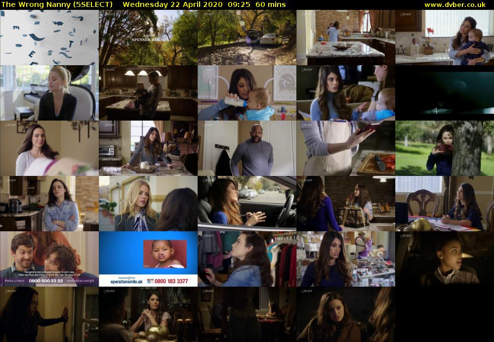 The Wrong Nanny (5SELECT) Wednesday 22 April 2020 09:25 - 10:25