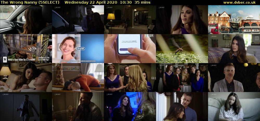 The Wrong Nanny (5SELECT) Wednesday 22 April 2020 10:30 - 11:05