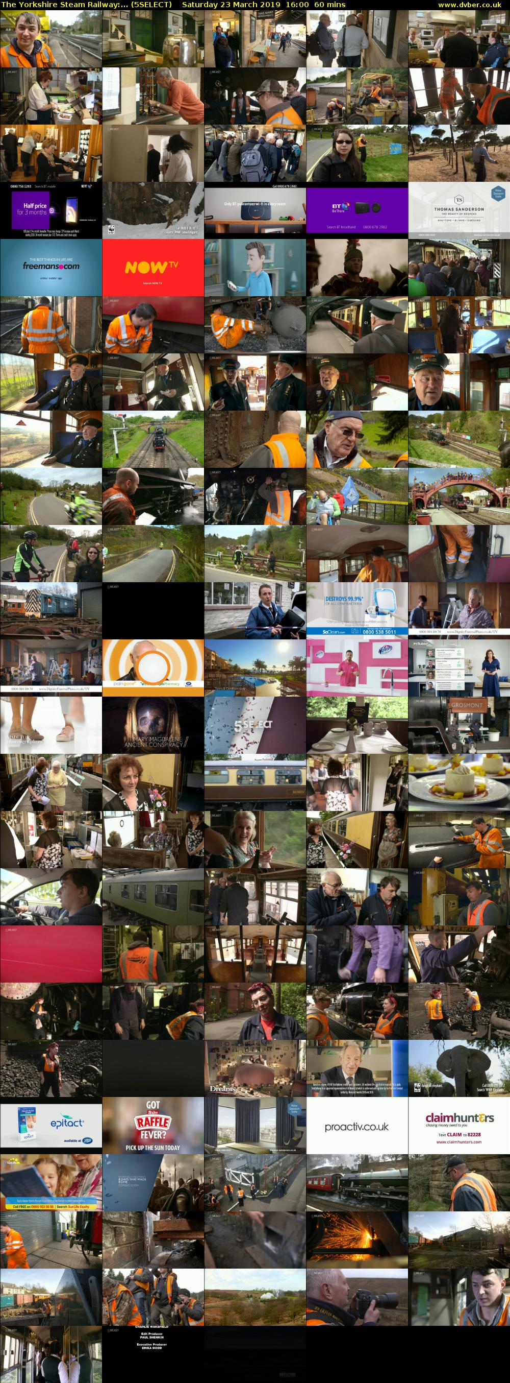 The Yorkshire Steam Railway:... (5SELECT) Saturday 23 March 2019 16:00 - 17:00