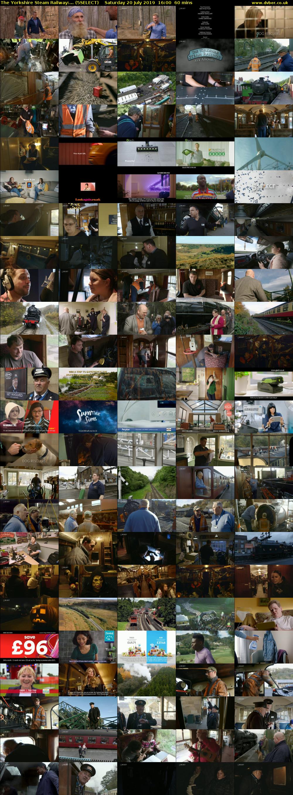 The Yorkshire Steam Railway:... (5SELECT) Saturday 20 July 2019 16:00 - 17:00