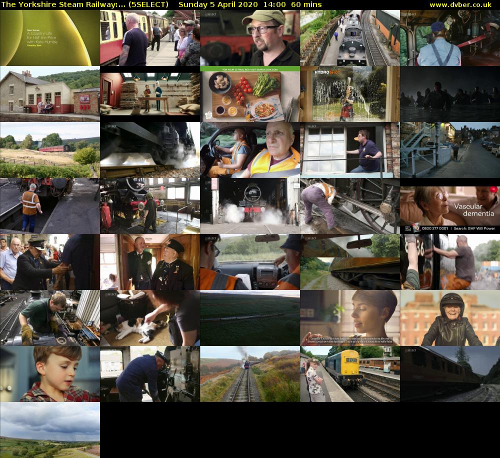 The Yorkshire Steam Railway:... (5SELECT) Sunday 5 April 2020 14:00 - 15:00