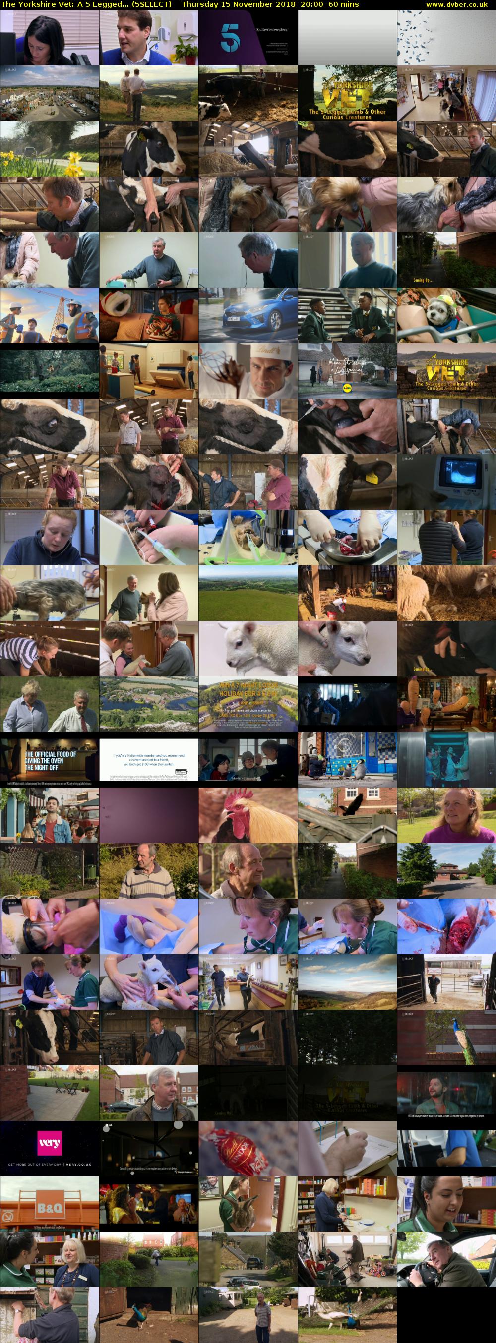 The Yorkshire Vet: A 5 Legged... (5SELECT) Thursday 15 November 2018 20:00 - 21:00