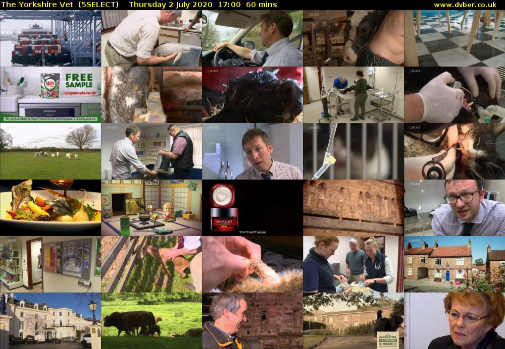 The Yorkshire Vet  (5SELECT) Thursday 2 July 2020 17:00 - 18:00