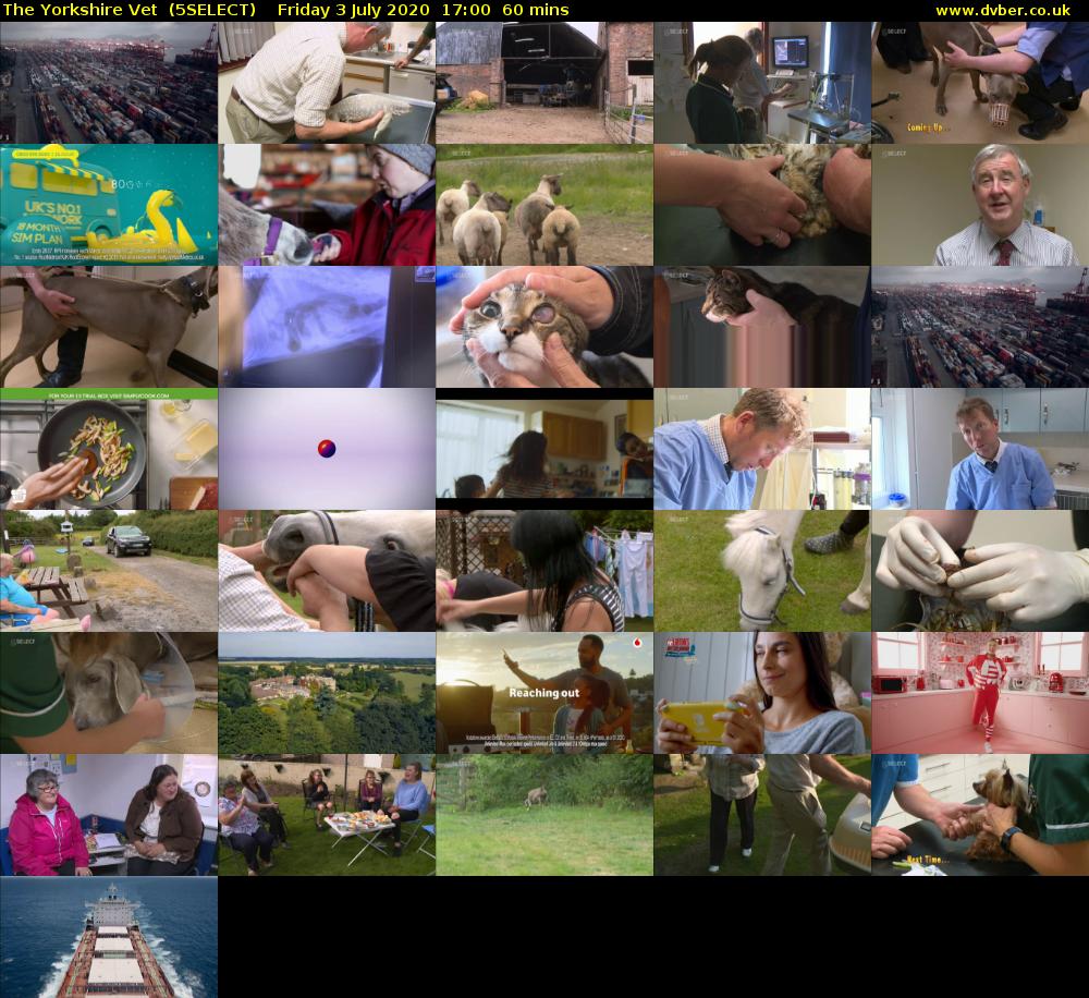 The Yorkshire Vet  (5SELECT) Friday 3 July 2020 17:00 - 18:00
