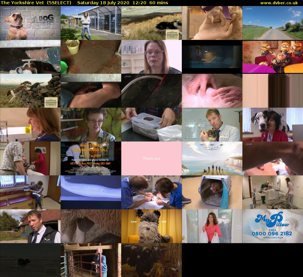 The Yorkshire Vet  (5SELECT) Saturday 18 July 2020 12:20 - 13:20