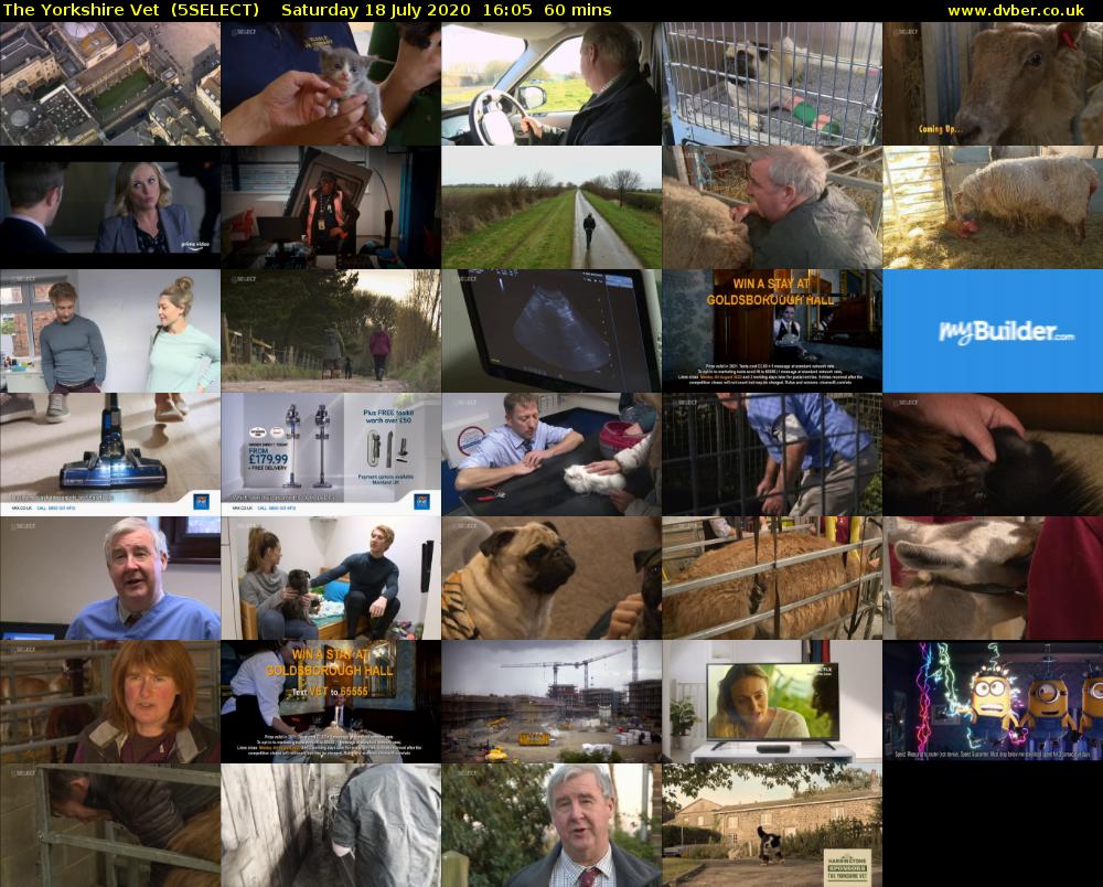 The Yorkshire Vet  (5SELECT) Saturday 18 July 2020 16:05 - 17:05