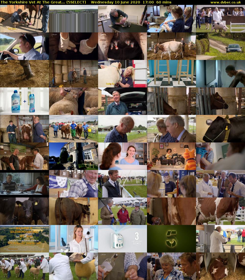 The Yorkshire Vet At The Great... (5SELECT) Wednesday 10 June 2020 17:00 - 18:00