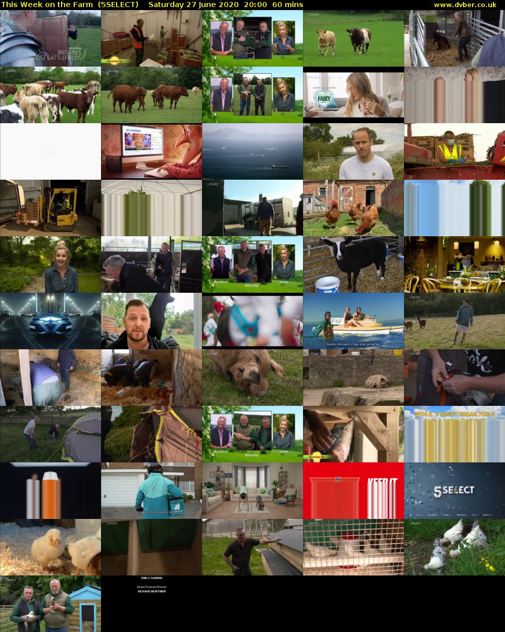 This Week on the Farm  (5SELECT) Saturday 27 June 2020 20:00 - 21:00