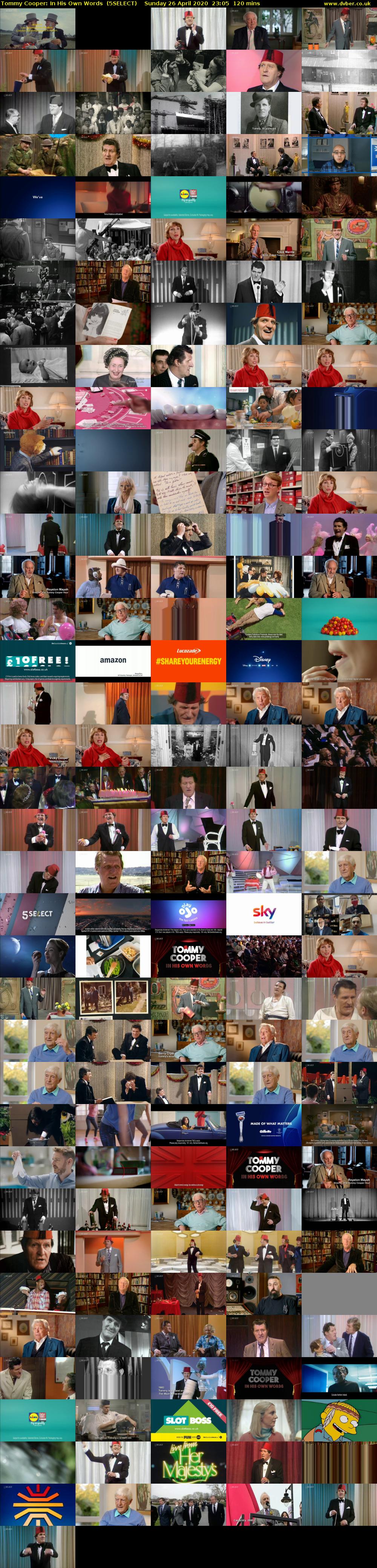 Tommy Cooper: In His Own Words  (5SELECT) Sunday 26 April 2020 23:05 - 01:05