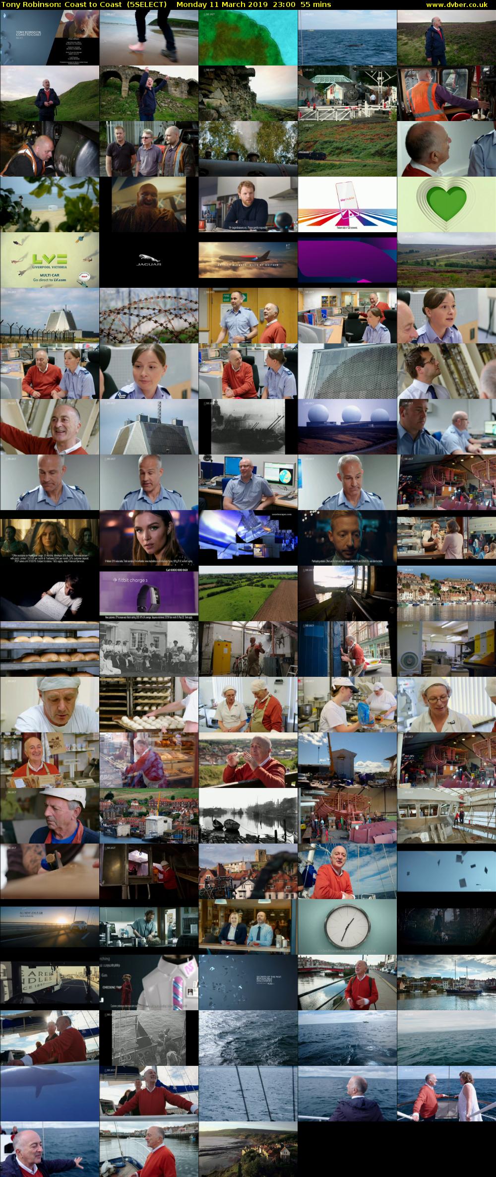 Tony Robinson: Coast to Coast  (5SELECT) Monday 11 March 2019 23:00 - 23:55