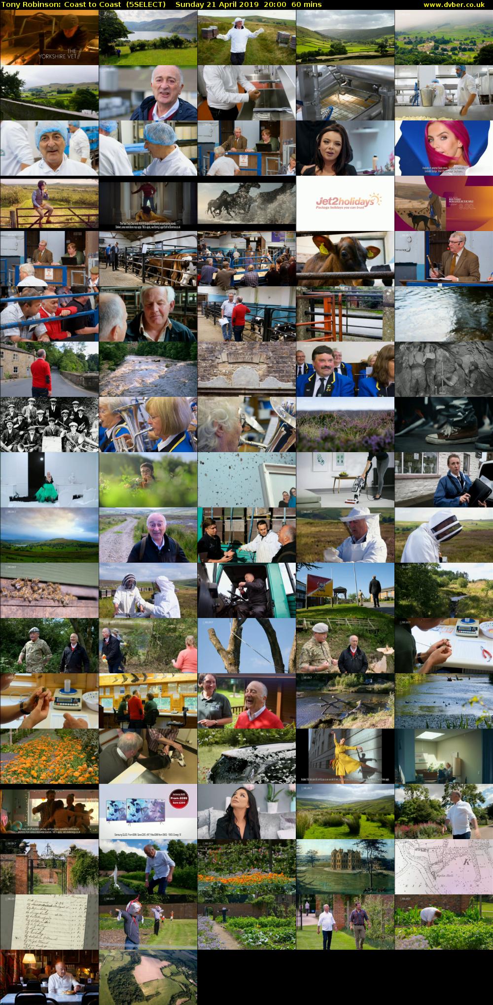 Tony Robinson: Coast to Coast  (5SELECT) Sunday 21 April 2019 20:00 - 21:00