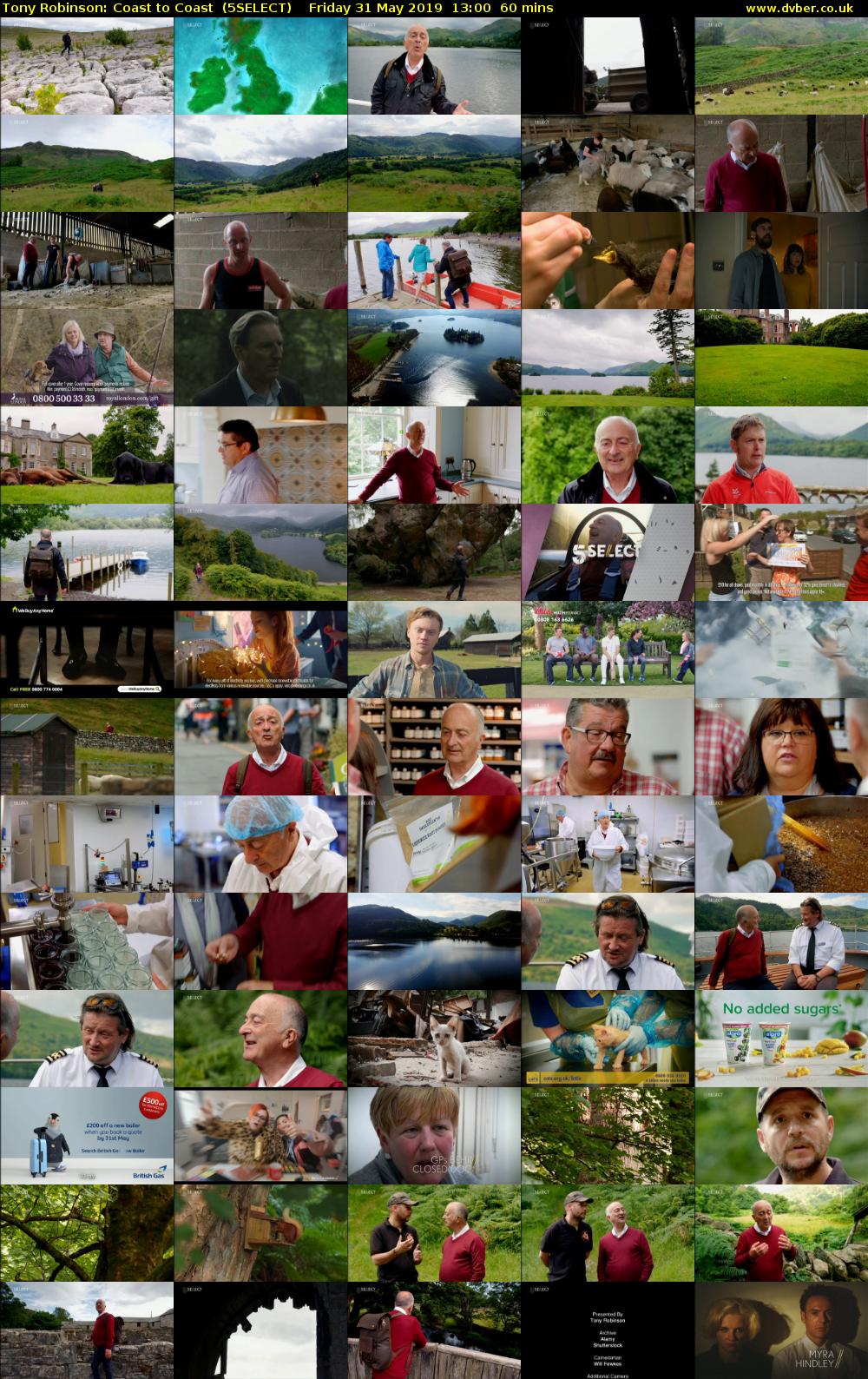 Tony Robinson: Coast to Coast  (5SELECT) Friday 31 May 2019 13:00 - 14:00