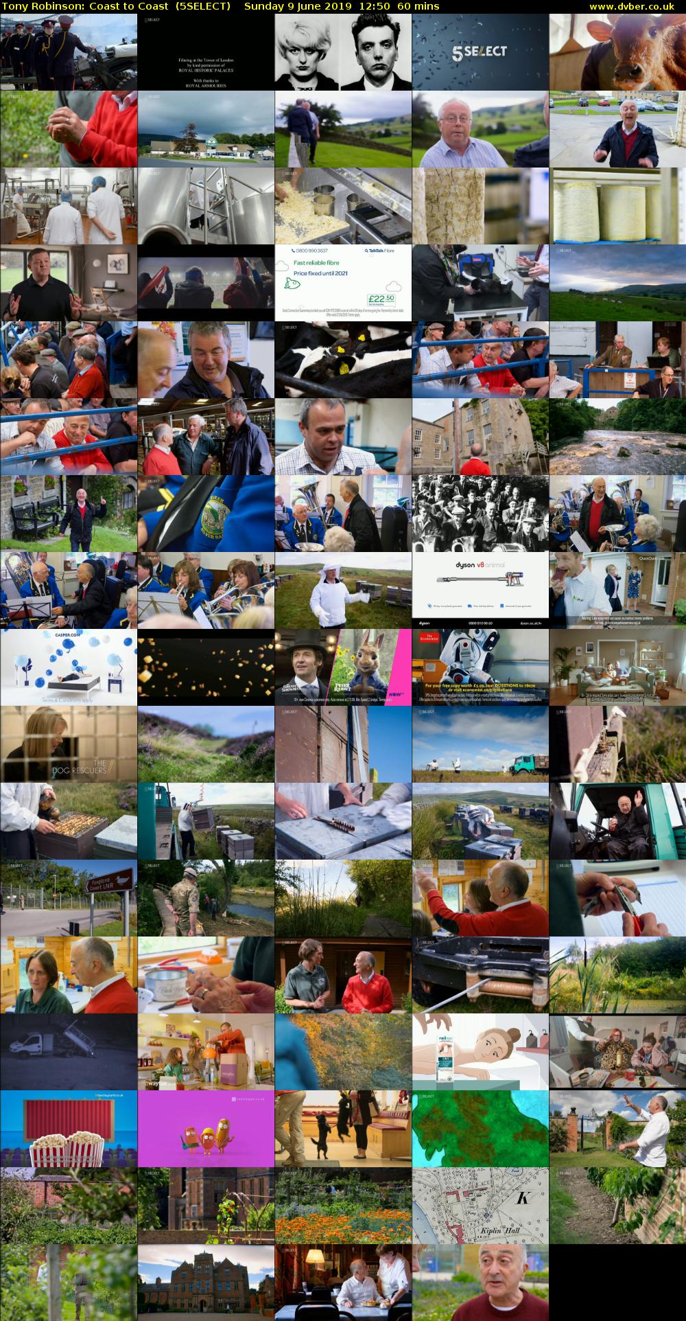 Tony Robinson: Coast to Coast  (5SELECT) Sunday 9 June 2019 12:50 - 13:50