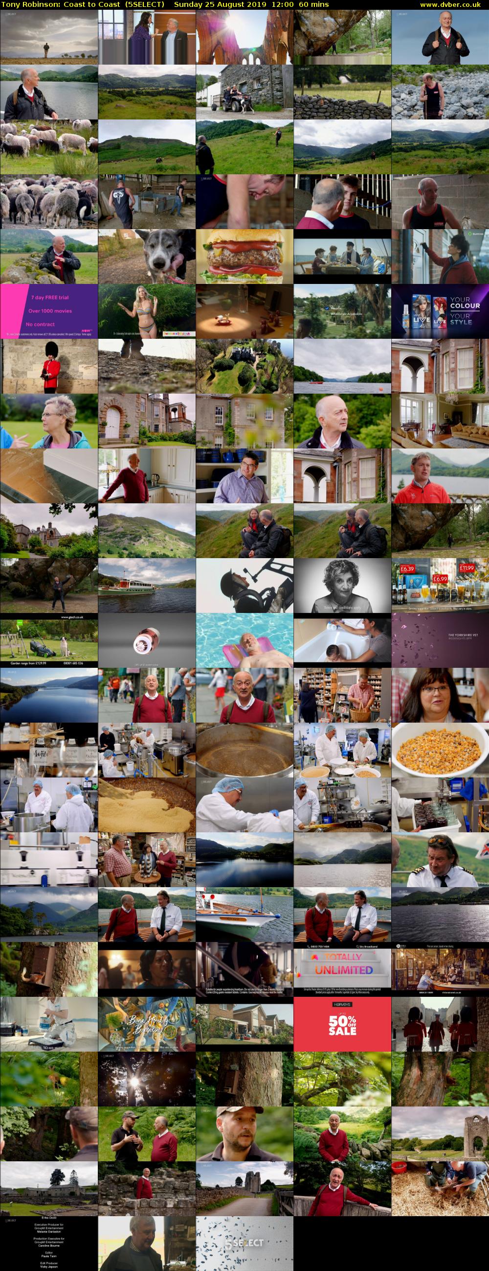 Tony Robinson: Coast to Coast  (5SELECT) Sunday 25 August 2019 12:00 - 13:00