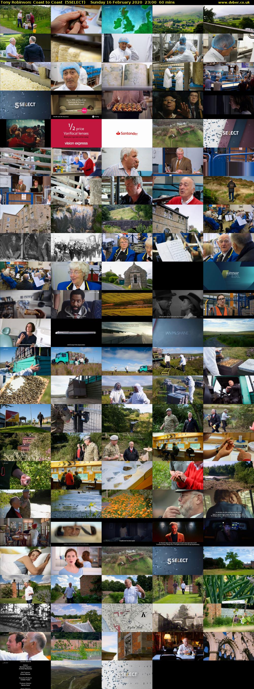 Tony Robinson: Coast to Coast  (5SELECT) Sunday 16 February 2020 23:00 - 00:00